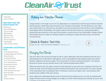 Tablet Screenshot of cleanairtrust.org